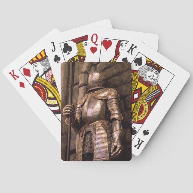 Ritter in Rüstung Spielkarten (Rückseite)
