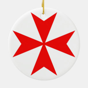 Ritter-Kreuz-Religionssymbol Maltas templar Keramikornament