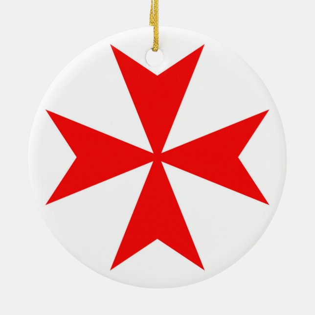 Ritter-Kreuz-Religionssymbol Maltas templar Keramikornament (Hinten)