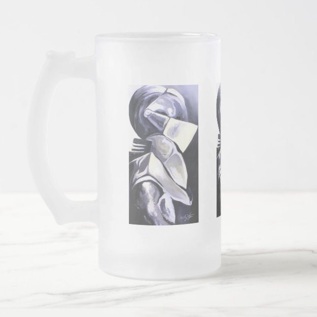 Ritter-mattierte Bier-Tasse Mattglas Bierglas (Links)
