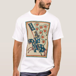 Ritter mit Adler Heraldry, Mittelalter des 14. Jah T-Shirt