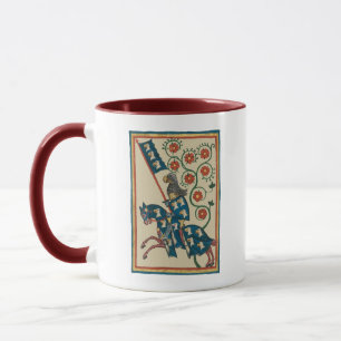 Ritter mit Adler Heraldry, Mittelalter des 14. Jah Tasse