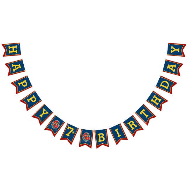 Ritter mittelalterliche glückliche Geburtstagskind Wimpelkette (Alle)