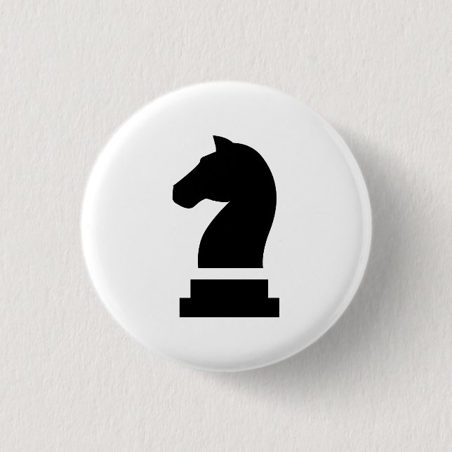'Ritter'-Piktogramm-Schaltfläche Button (Vorderseite)
