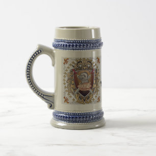 Ritter Schild Nachname stein Bierglas
