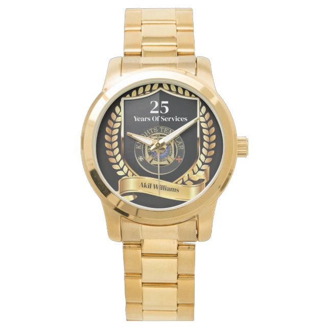 Ritter tempar Jahre des Dienstes Armbanduhr (Vorderseite)