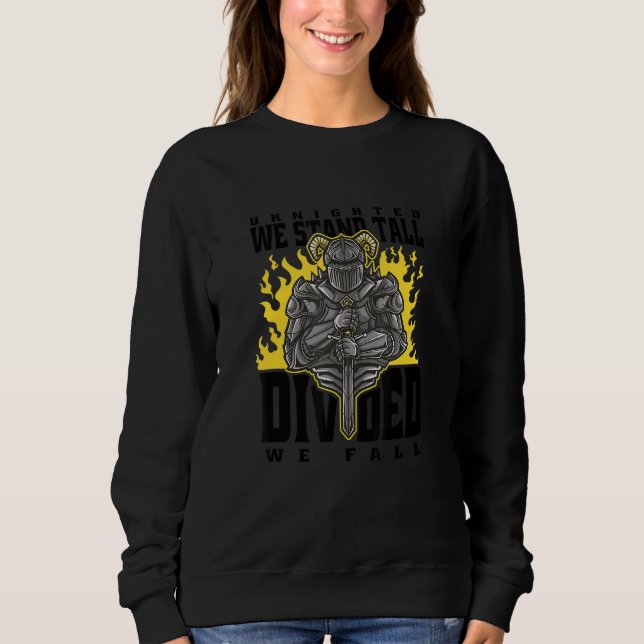 Ritter Tempelritter Mittelalter Kreuzfahrer Renais Sweatshirt (Vorderseite)