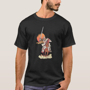 Ritter Tempelritter Mittelalter Pferd Renaissance- T-Shirt