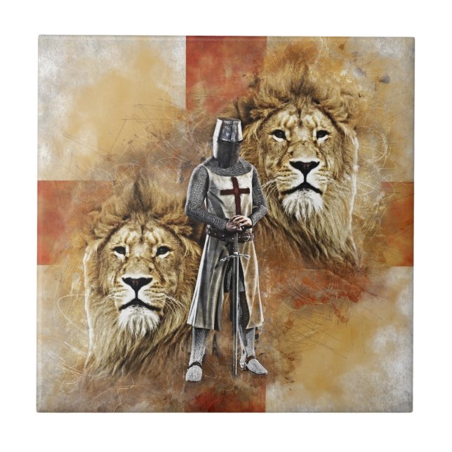 Ritter Templar 001 Fliese (Vorderseite)