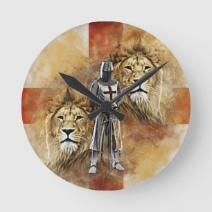 Ritter Templar 001 Runde Wanduhr