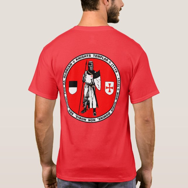 Ritter Templar, der Siegel-Shirt aufwirft T-Shirt (Rückseite)