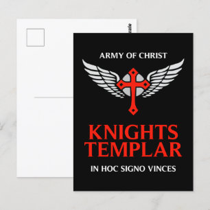 Ritter Templar Einzigartige, individuell gestaltet Postkarte