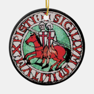 Ritter Templar Emblem-Verzierung Keramik Ornament