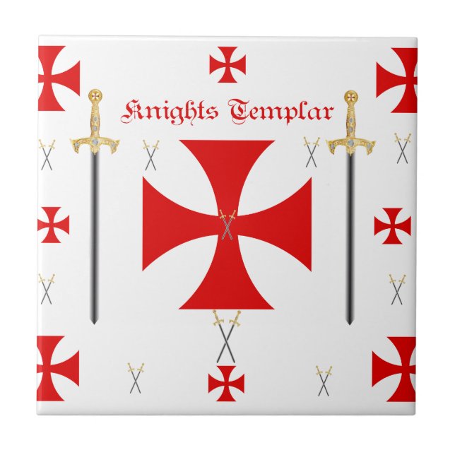 Ritter Templar Fliese (Vorderseite)