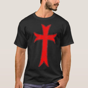 Ritter Templar Kreuzfahrer erschüttert Mittelalter T-Shirt