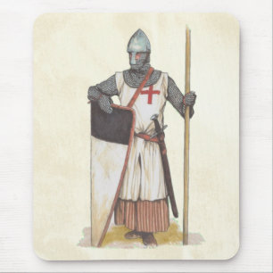 Ritter Templar mittelalterlicher Krieger Mousepad