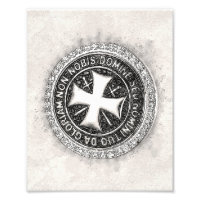 Ritter Templar Mittelalterliches Cross Siegel Cust