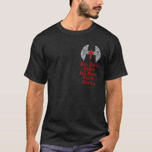 Ritter templar Moralcode. 2 Seitengestaltung. Heil T-Shirt