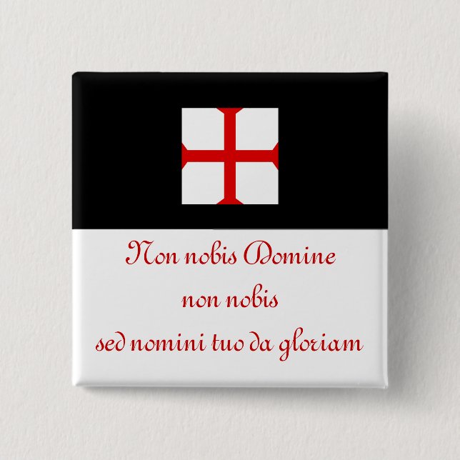 Ritter Templar Motto Button (Vorderseite)