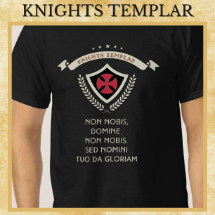 Ritter Templar MOTTO Krieger der mittelalterlichen T-Shirt