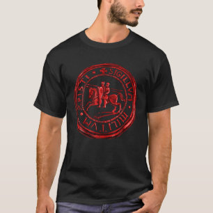 Ritter Templar Ring Siegel Soldaten Christi Crusa T-Shirt