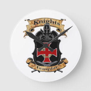 Ritter Templar Runde Wanduhr