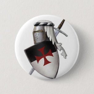 Ritter Templar Schild Button