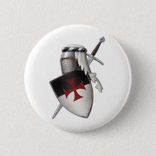 Ritter Templar Schild Button