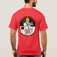 Ritter Templar schwarzes u. weißes Siegel-Shirt
