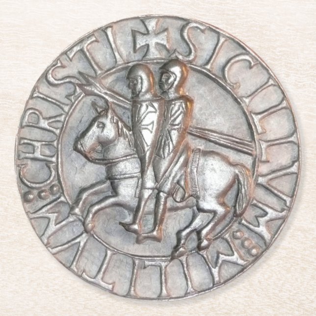 Ritter templare Untersetzer (Vorderseite)