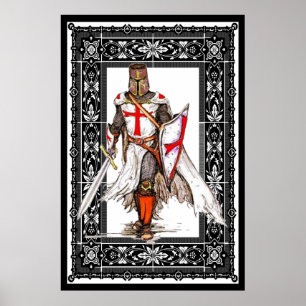 Ritter Templer in Rüstung Poster