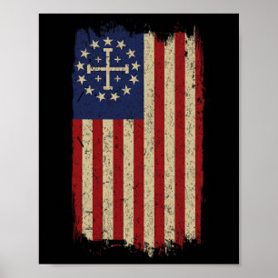 Ritter Templer Kreuz Jerusalem Kreuz Amerikanische Poster