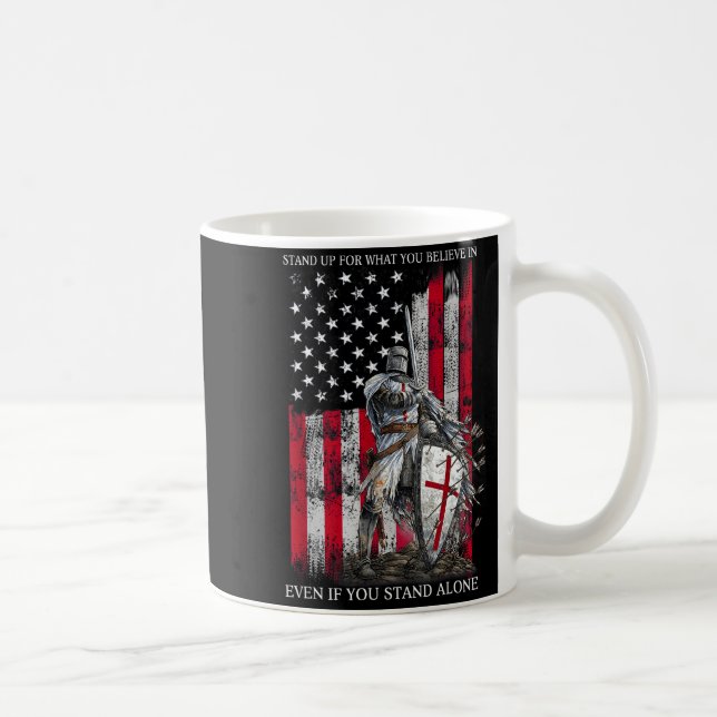 Ritter Templer Steht Für Den Glauben An Christen  Kaffeetasse (Rechts)