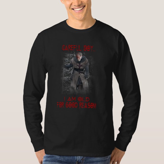 Ritter Templerring Vorsichtiger Junge Ich bin für  T-Shirt (Vorderseite)