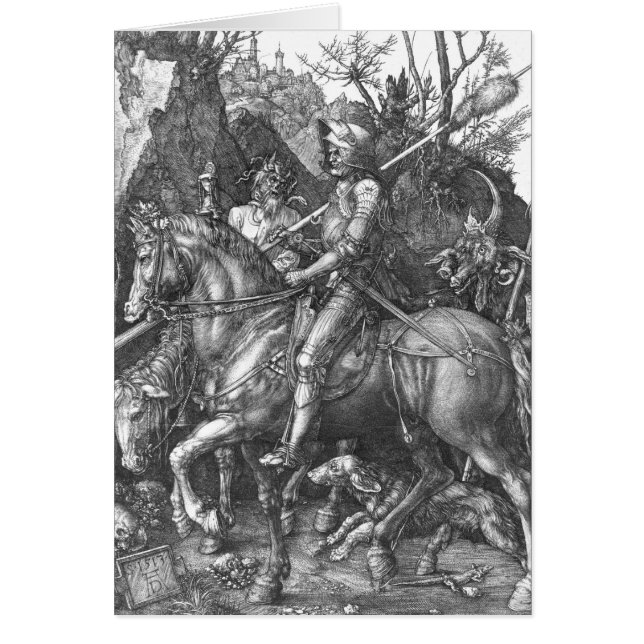 Ritter, Tod und der Teufel, 1513 (Stich) (Vorne)