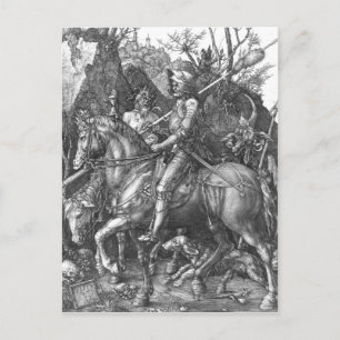 Ritter, Tod und Teufel, 1513 (Gravieren) Postkarte