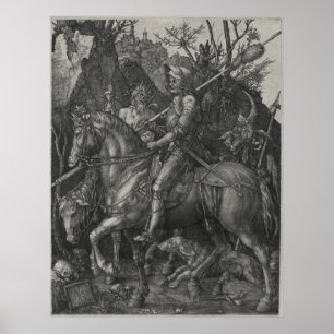 Ritter, Tod und Teufel durch Albrecht Durer Poster