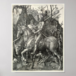 Ritter, Tod und Teufel (Durer 1513) Poster
