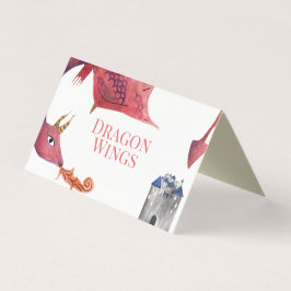 Ritter und Drache Food Tent Karte