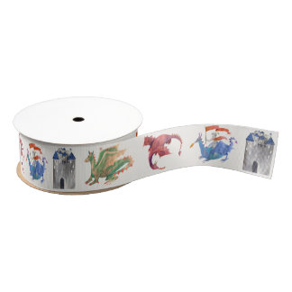 Ritter und Drache Ripsband