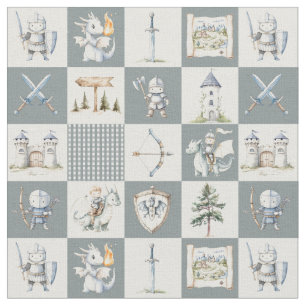 Ritter und Drachen Baby Jungen Kinderzimmer Stoff