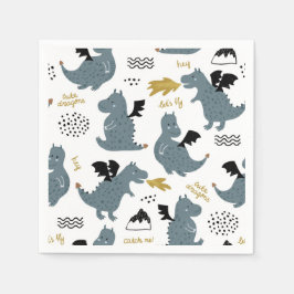 Ritter und Drachen | Mairytale Birthday Party Serviette