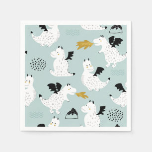 Ritter und Drachen   Mairytale Birthday Party Serviette