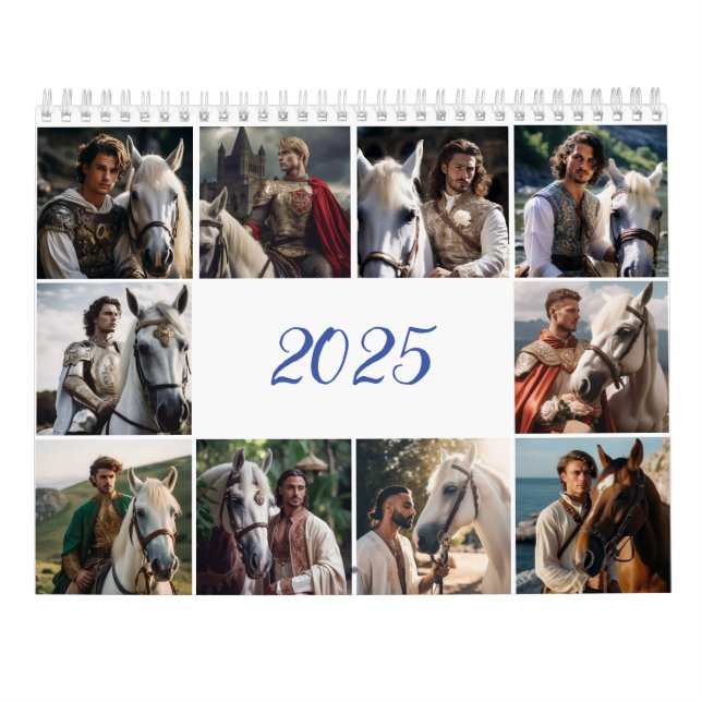 Ritter und Pferd. 2025 Kalender (Rückseite)