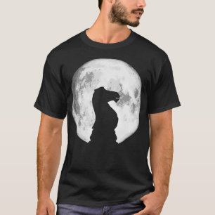 Ritter Vintages Schachstück & Retro 80 Mond 8 T-Shirt