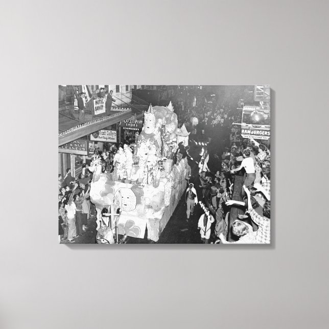 Ritter von Babylon New Orleans Mardigras 1955 Leinwanddruck (Vorderseite)
