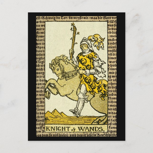 Ritter von Wands Tarot Postkarte (Vorderseite)