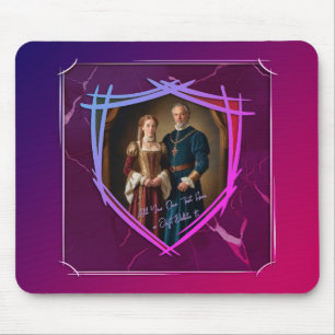 Ritter-Wappen mittelalterlich altmodisches Geschen Mousepad