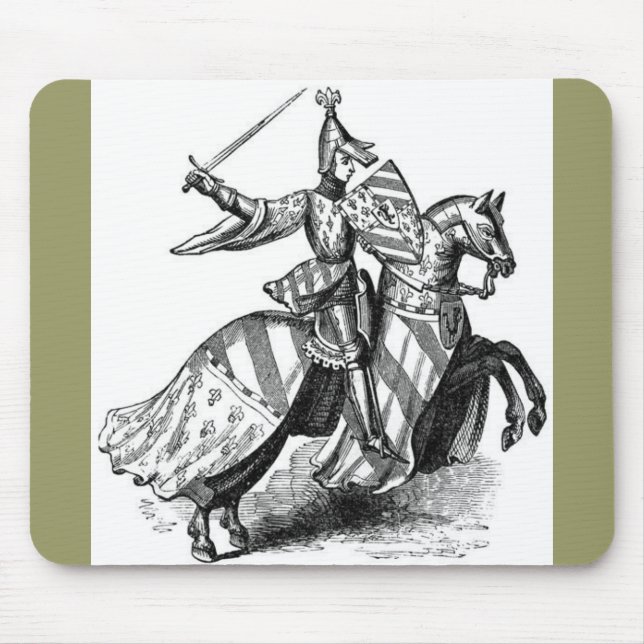 Ritter zu Pferde Mousepad (Vorne)