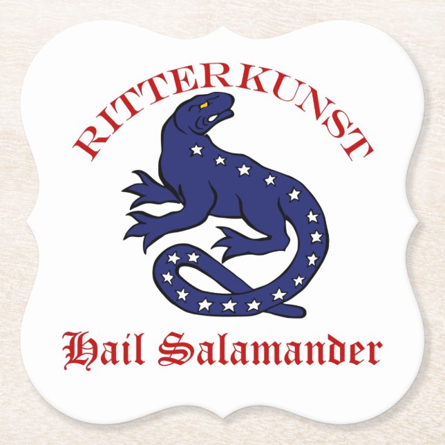 Ritterkunst-Untersetzer Untersetzer (Vorderseite)